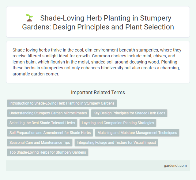 Shade-Loving Herb Planting in Stumpery Gardens: Design Principles and Plant Selection