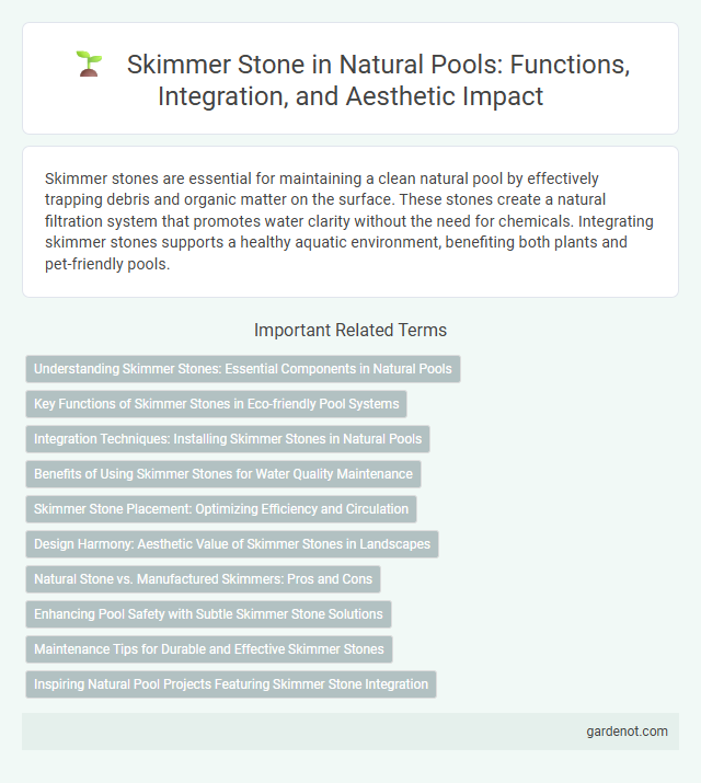 Skimmer Stone in Natural Pools: Functions, Integration, and Aesthetic Impact
