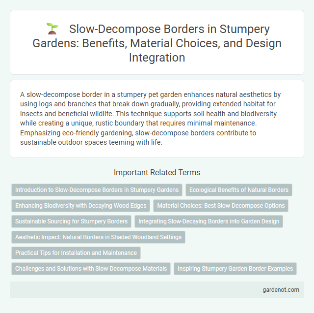 Slow-Decompose Borders in Stumpery Gardens: Benefits, Material Choices, and Design Integration