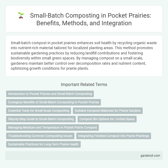 Small-Batch Composting in Pocket Prairies: Benefits, Methods, and Integration