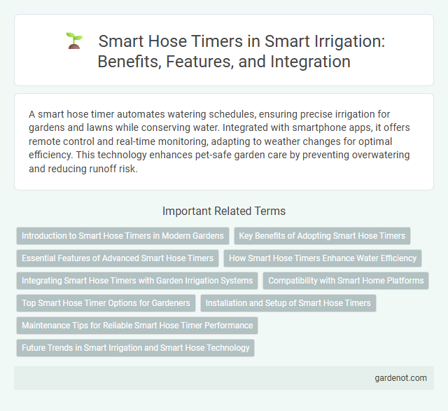 Smart Hose Timers in Smart Irrigation: Benefits, Features, and Integration