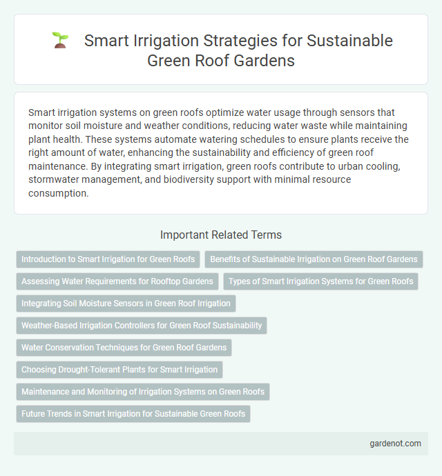 Smart Irrigation Strategies for Sustainable Green Roof Gardens