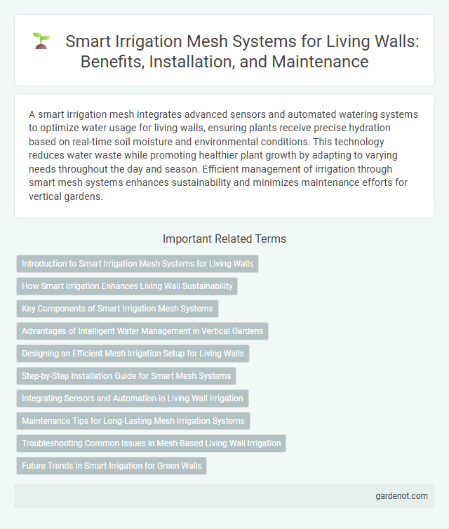 Smart Irrigation Mesh Systems for Living Walls: Benefits, Installation, and Maintenance