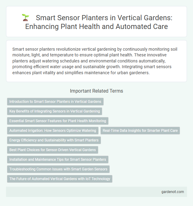 Smart Sensor Planters in Vertical Gardens: Enhancing Plant Health and Automated Care