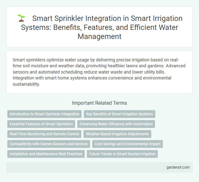 Smart Sprinkler Integration in Smart Irrigation Systems: Benefits, Features, and Efficient Water Management