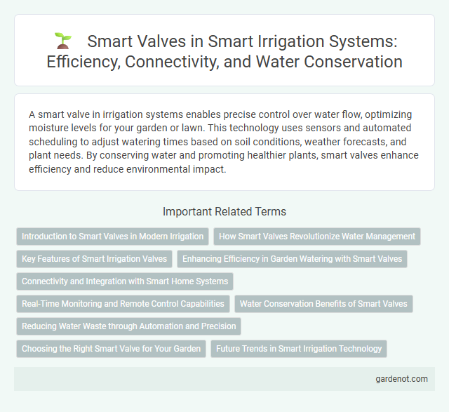 Smart Valves in Smart Irrigation Systems: Efficiency, Connectivity, and Water Conservation
