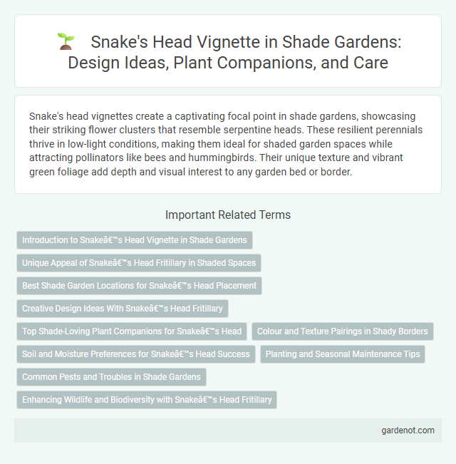 Snake's Head Vignette in Shade Gardens: Design Ideas, Plant Companions, and Care