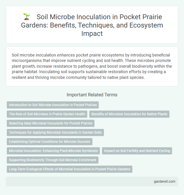 Soil Microbe Inoculation in Pocket Prairie Gardens: Benefits, Techniques, and Ecosystem Impact
