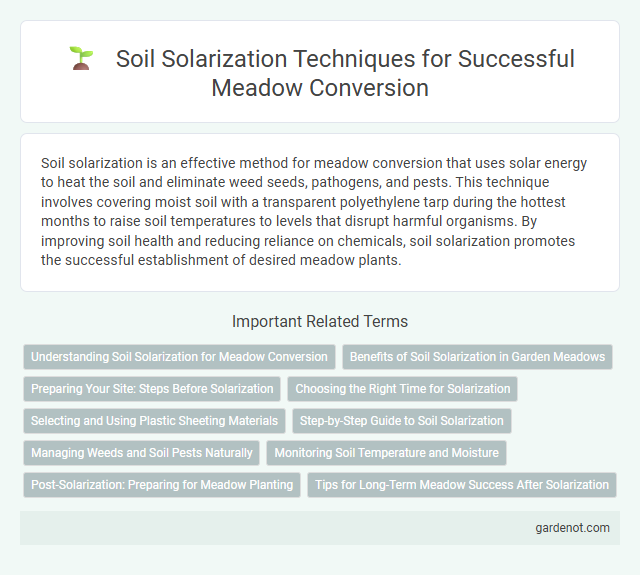 Soil Solarization Techniques for Successful Meadow Conversion