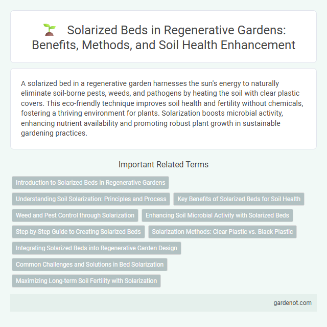 Solarized Beds in Regenerative Gardens: Benefits, Methods, and Soil Health Enhancement