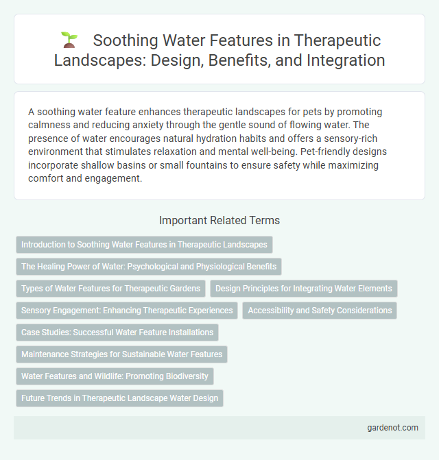 Soothing Water Features in Therapeutic Landscapes: Design, Benefits, and Integration