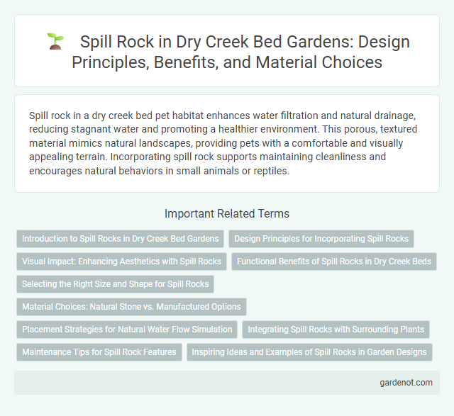 Spill Rock in Dry Creek Bed Gardens: Design Principles, Benefits, and Material Choices