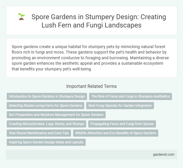 Spore Gardens in Stumpery Design: Creating Lush Fern and Fungi Landscapes