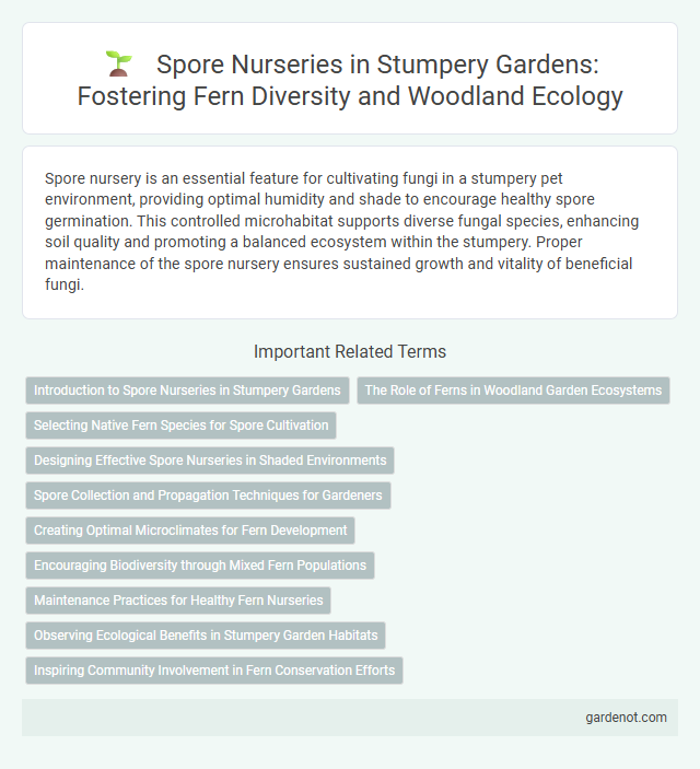 Spore Nurseries in Stumpery Gardens: Fostering Fern Diversity and Woodland Ecology