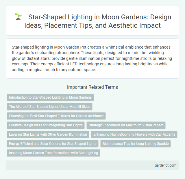 Star-Shaped Lighting in Moon Gardens: Design Ideas, Placement Tips, and Aesthetic Impact
