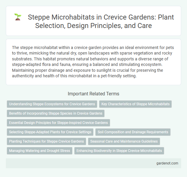 Steppe Microhabitats in Crevice Gardens: Plant Selection, Design Principles, and Care