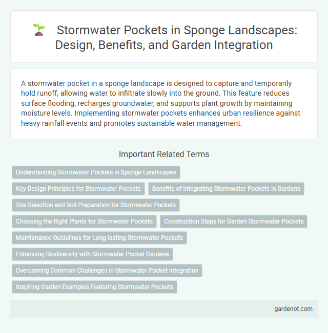 Stormwater Pockets in Sponge Landscapes: Design, Benefits, and Garden Integration