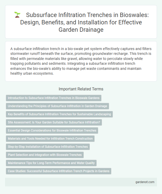 Subsurface Infiltration Trenches in Bioswales: Design, Benefits, and Installation for Effective Garden Drainage