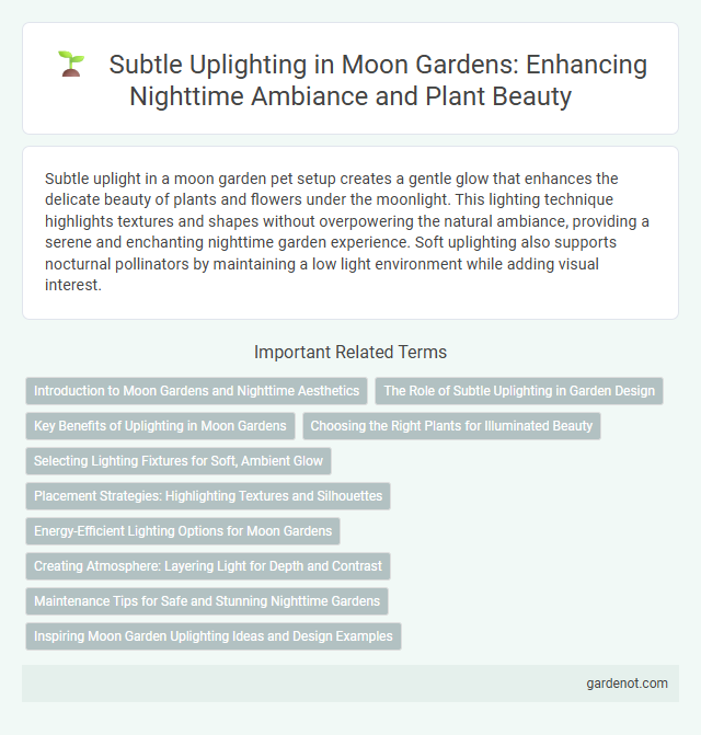Subtle Uplighting in Moon Gardens: Enhancing Nighttime Ambiance and Plant Beauty