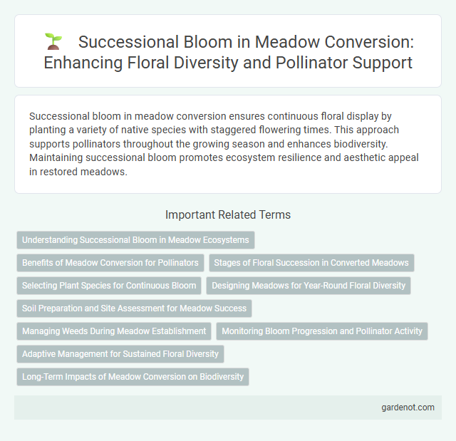 Successional Bloom in Meadow Conversion: Enhancing Floral Diversity and Pollinator Support