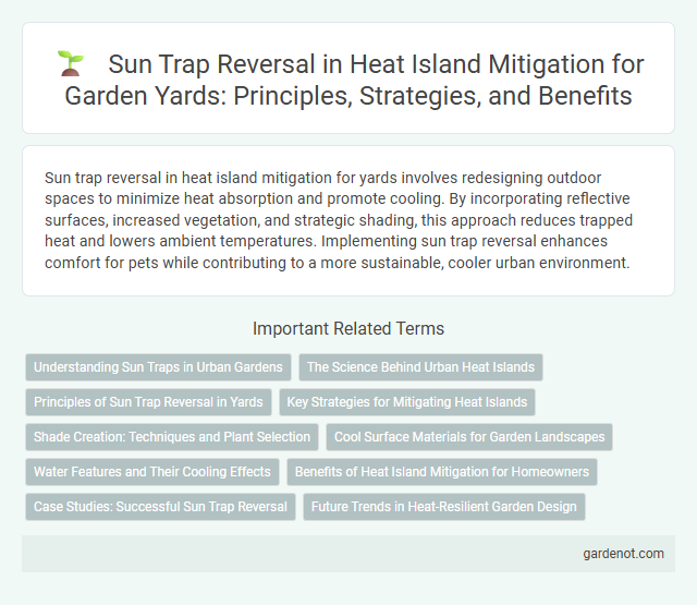 Sun Trap Reversal in Heat Island Mitigation for Garden Yards: Principles, Strategies, and Benefits