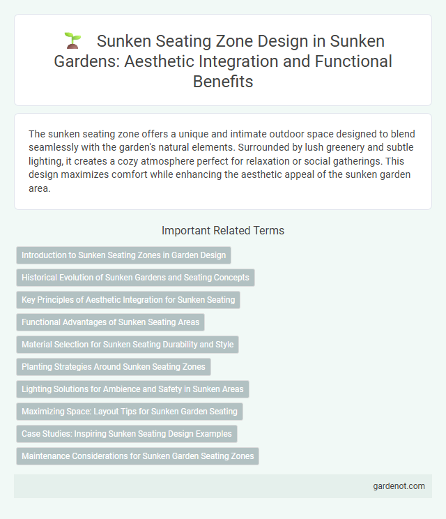 Sunken Seating Zone Design in Sunken Gardens: Aesthetic Integration and Functional Benefits