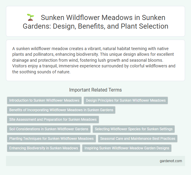 Sunken Wildflower Meadows in Sunken Gardens: Design, Benefits, and Plant Selection