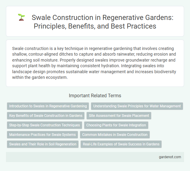 Swale Construction in Regenerative Gardens: Principles, Benefits, and Best Practices