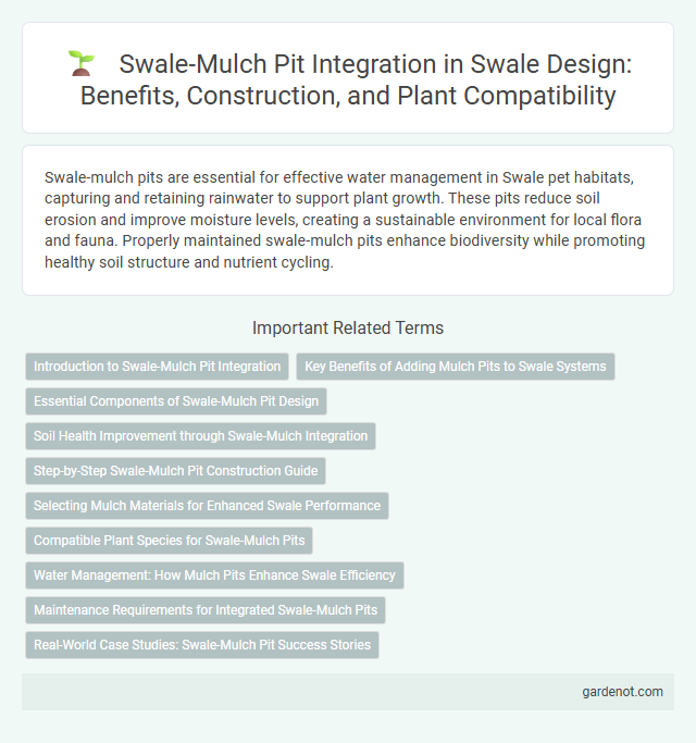 Swale-Mulch Pit Integration in Swale Design: Benefits, Construction, and Plant Compatibility