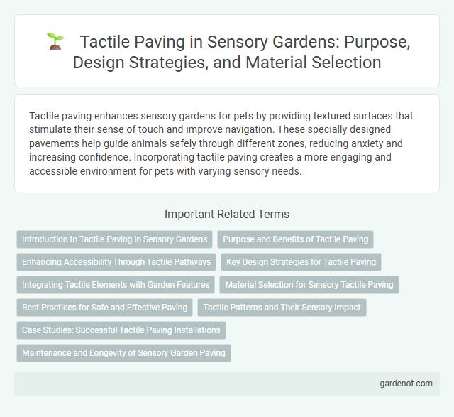Tactile Paving in Sensory Gardens: Purpose, Design Strategies, and Material Selection