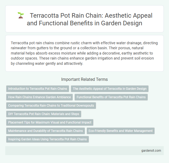 Terracotta Pot Rain Chain: Aesthetic Appeal and Functional Benefits in Garden Design