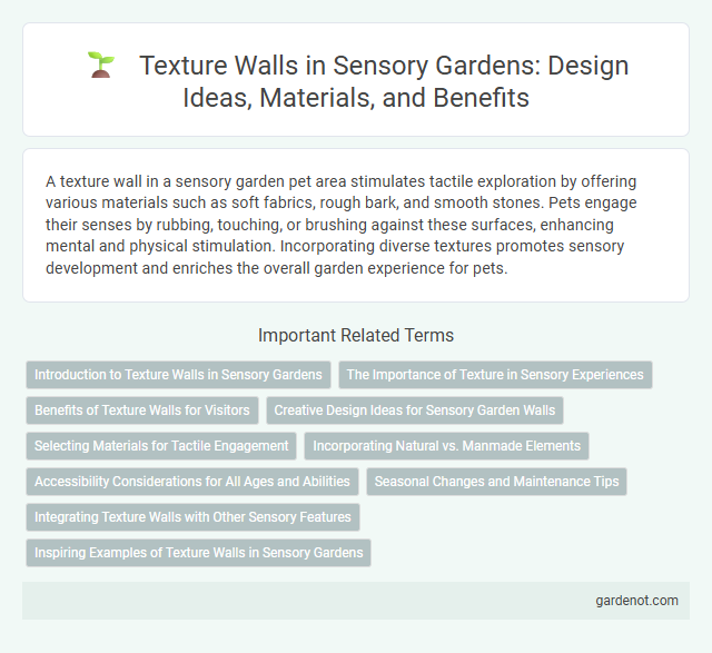 Texture Walls in Sensory Gardens: Design Ideas, Materials, and Benefits