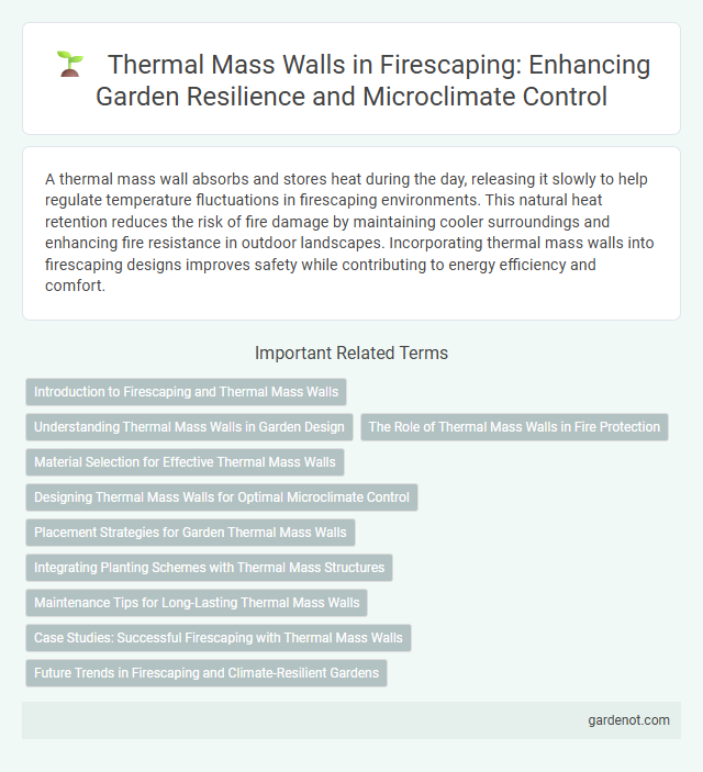 Thermal Mass Walls in Firescaping: Enhancing Garden Resilience and Microclimate Control