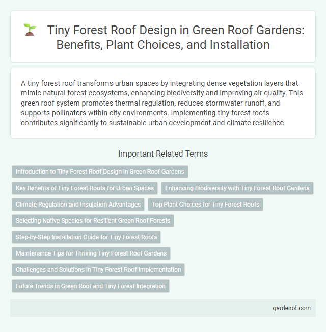 Tiny Forest Roof Design in Green Roof Gardens: Benefits, Plant Choices, and Installation