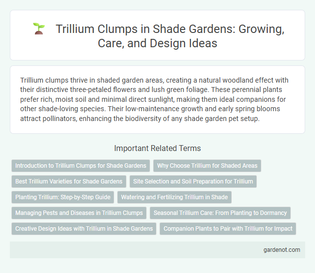 Trillium Clumps in Shade Gardens: Growing, Care, and Design Ideas