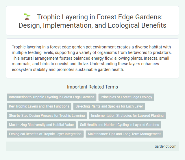 Trophic Layering in Forest Edge Gardens: Design, Implementation, and Ecological Benefits
