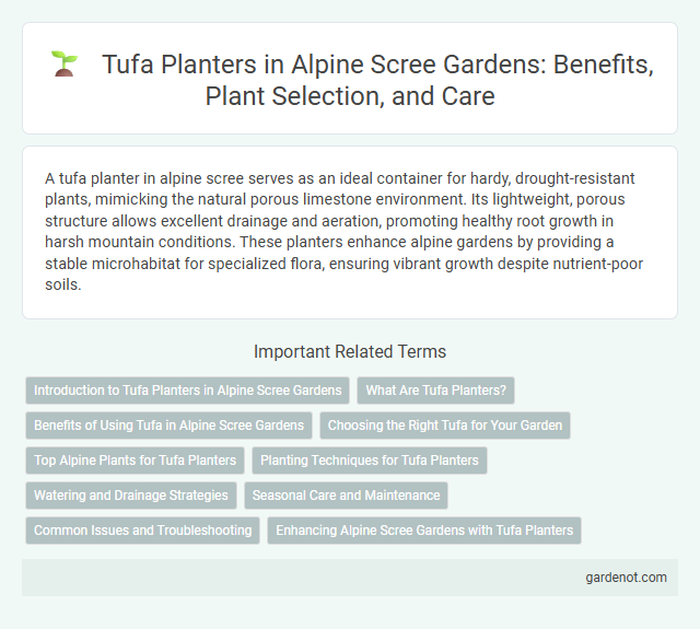 Tufa Planters in Alpine Scree Gardens: Benefits, Plant Selection, and Care