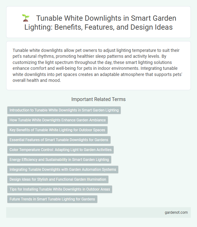 Tunable White Downlights in Smart Garden Lighting: Benefits, Features, and Design Ideas