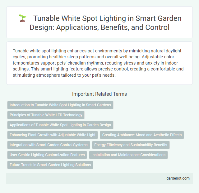 Tunable White Spot Lighting in Smart Garden Design: Applications, Benefits, and Control