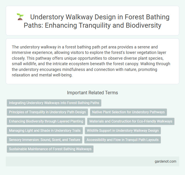 Understory Walkway Design in Forest Bathing Paths: Enhancing Tranquility and Biodiversity