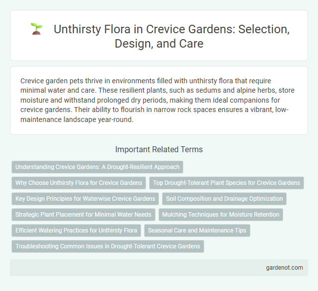 Unthirsty Flora in Crevice Gardens: Selection, Design, and Care