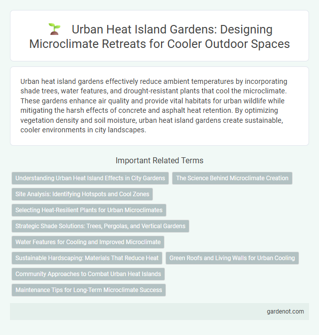 Urban Heat Island Gardens: Designing Microclimate Retreats for Cooler Outdoor Spaces