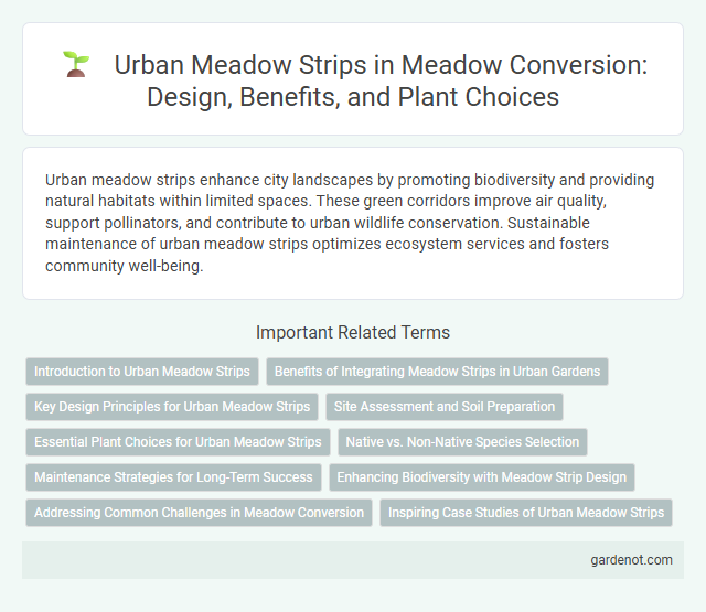 Urban Meadow Strips in Meadow Conversion: Design, Benefits, and Plant Choices
