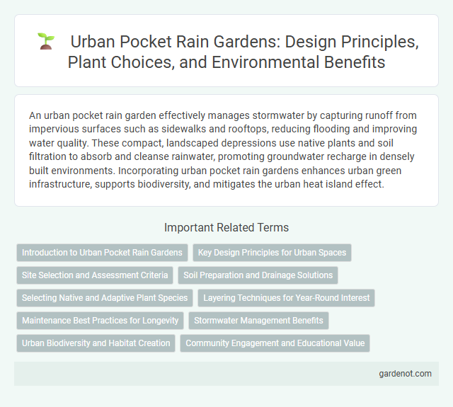 Urban Pocket Rain Gardens: Design Principles, Plant Choices, and Environmental Benefits