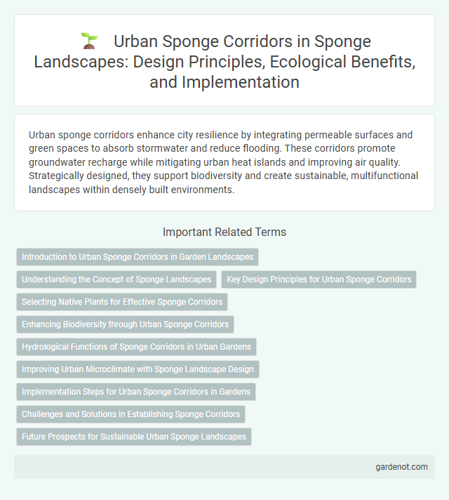 Urban Sponge Corridors in Sponge Landscapes: Design Principles, Ecological Benefits, and Implementation