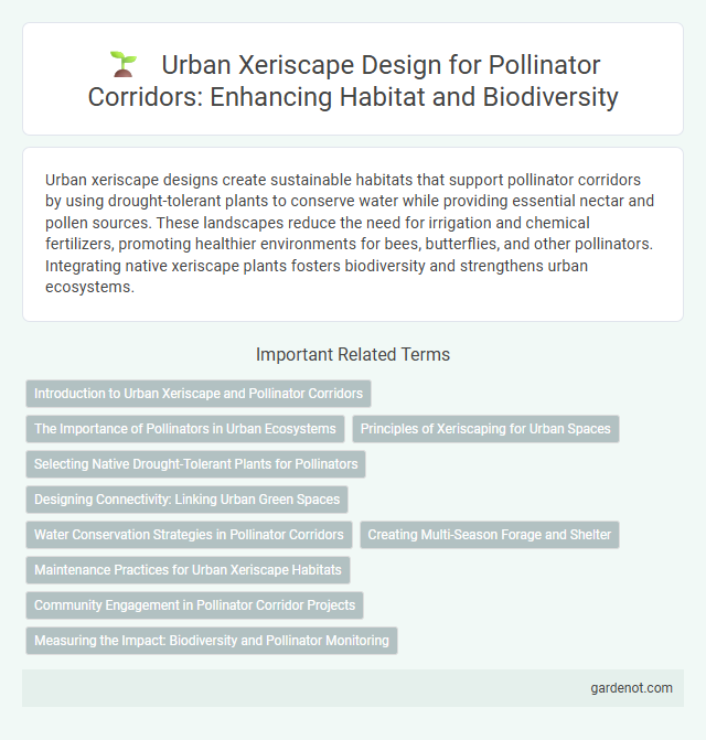 Urban Xeriscape Design for Pollinator Corridors: Enhancing Habitat and Biodiversity