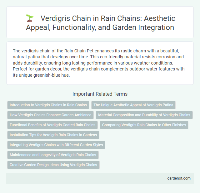 Verdigris Chain in Rain Chains: Aesthetic Appeal, Functionality, and Garden Integration