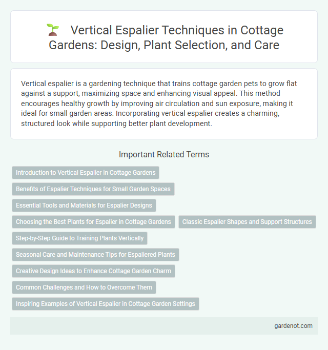 Vertical Espalier Techniques in Cottage Gardens: Design, Plant Selection, and Care