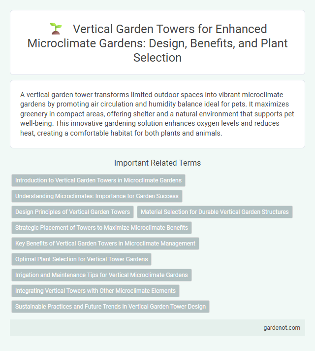 Vertical Garden Towers for Enhanced Microclimate Gardens: Design, Benefits, and Plant Selection