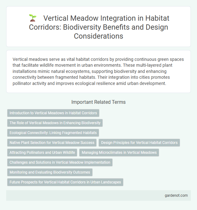 Vertical Meadow Integration in Habitat Corridors: Biodiversity Benefits and Design Considerations